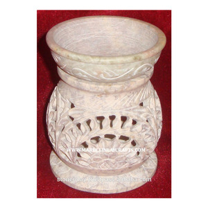 Fragrance Oil Burner Lamp , Soapstone Aroma Oil Warmer - Product Image 1