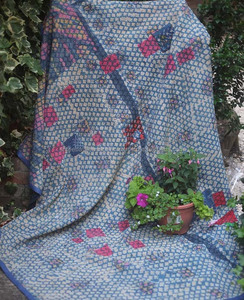 Ấn Độ Vintage Kantha <span class=keywords><strong>Quilt</strong></span> Nặng Ném <span class=keywords><strong>Sari</strong></span> Quilts Chắp Vá Kantha Nặng 5 Đến 7 Lớp Vintage Kantha <span class=keywords><strong>Quilt</strong></span> - Product Image 5