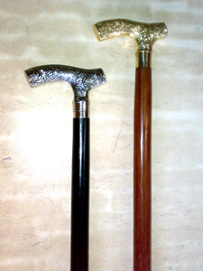 Bâton de marche en bois avec poignées de derby en laiton/cannes de marche en bois avec poignée de derby en laiton fait à la main - Product Image 3