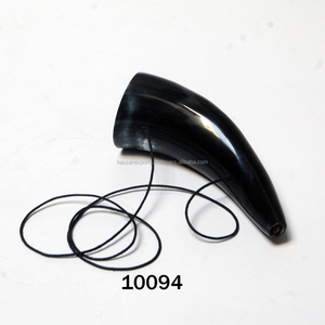 Corneta de búfalo natural para decoración, flauta de hueso negro, artesanía, proveedores de flautas de cuerno natural negro raras - Product Image 2