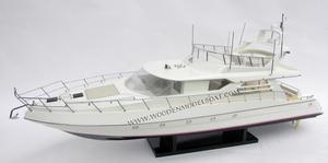 Modern 60-W Wooden Craft Boat <b>Inflatable</b> <b>Toy</b> <b>Accessory</b>-Princess 60 W Wooden Modern Yacht - Product Image 2