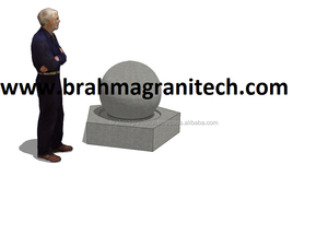 Impresionante Esfera de piedra natural Característica del agua Hermosa fuente de jardín al aire libre para mejorar su espacio - Product Image 4