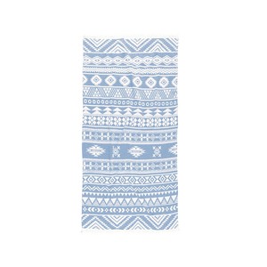Aztec — imprimé Tribal PEST-AZT-BLU, couleur bleue, double couche - Product Image 1