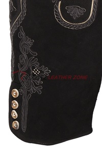 Short décontracté bavarois grande taille pour hommes Lederhosen tenue allemande Trachten Wear pour l'Oktoberfest brodé et respirant - Product Image 3