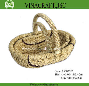 Vietnam Corn Husk <b>Basket</b> Corn Leaves <b>Basket</b> <b>for</b> <b>Gift</b> - Product Image 4