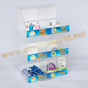 Accessoires de téléphone portable rotatifs personnalisés présentoir de comptoir/présentoir de câble de chargeur USB présentoir de chargeur de téléphone - Product Image 6