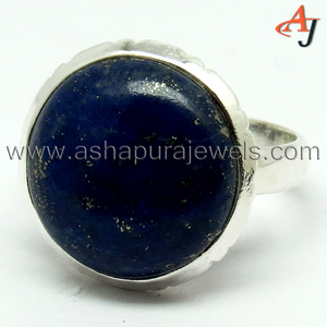 Anillo de Plata de Ley 925 con lapislázuli azul, joyería de plata 925 con lapislázuli azul - Product Image 3