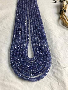Tanzanite naturelle À Facettes Rondelle Perles de Forme - Product Image 2