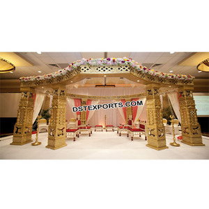 Délicieux mariage sud-indien Mandapm Grand Mandap pour mariage sud fibre mariage Mandap fabricant - Product Image 1