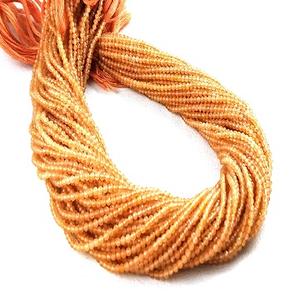 En gros Naturel Pêche Pierre De Lune Gemme À Facettes Micro Rondelle Perles De Bonne Qualité pour La Fabrication De Bijoux Collier De Pierre - Product Image 1