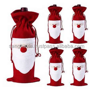 Handmade <b>Christmas</b> Decorations Custom Size Jute Wine Bottle Holder with Stylish Burlap Design for Parties - Product Image 2