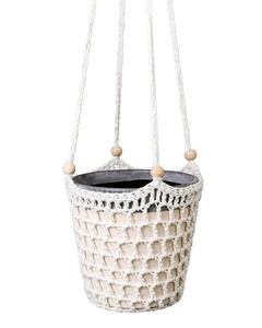 Cintre en coton macramé moderne fait à la main avec couleur et forme personnalisables pour décoration de jardin intérieur/extérieur - Product Image 5