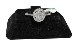 Anello di fidanzamento con diamante genuino taglio rotondo impeccabile in oro bianco 14 carati per gioielli <span class=keywords><strong>preziosi</strong></span> da donna - Product Image 3