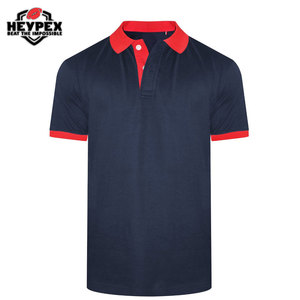 Camisetas Polo superventas Diseño informal de manga corta Tela de punto transpirable Opción de talla grande Característica en blanco - Product Image 4