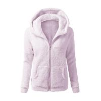 Veste d'hiver en molleton à capuche serré pour femme, courte, vêtement chaud, nouvelle collection