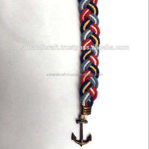 Handmade Magic anchor rope bracelet handmade rope bracelet anchor nautical rope bracelet <b>mens</b> anchor bracelet - Product Image 1