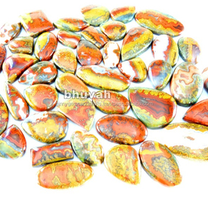 Piedra de cabujón de piedras preciosas sueltas de ágata de costura marroquí - Product Image 2