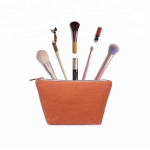 Personalizzato Riciclato Banana Fibra delle Donne di Colore Arancione Organizzatore di Viaggi Sacchetti di Trucco <span class=keywords><strong>Set</strong></span> - Product Image 3