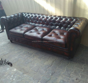 Chesterfield-sofá de cuero genuino - Product Image 6