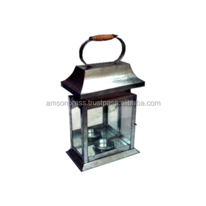 Mesa decorativa de vidrio y vela de metal Linterna Vela decorativa Linternas Tealight Metal diseñado Hierro sólido y linterna de vidrio - Product Image 4