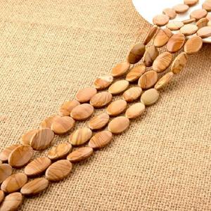 Petrified Wood Oval Bead Stone <b>Necklace</b> Stones Oval Beads <b>Crystal</b> Charms for Jewelry Making <b>Crystal</b> Women <b>Necklace</b> Wholesaler - Product Image 4
