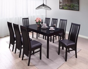 โต๊ะกระจกพร้อมชุดรับประทานอาหาร8ที่นั่ง - Product Image 1