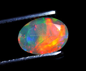 Fantastique pierre précieuse d'opale éthiopienne Welo brillant arc-en-ciel flashy gemmes d'opale éthiopienne à facettes en vrac pour la fabrication de bijoux - Product Image 1