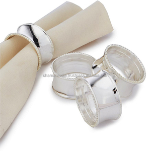 <b>Silver</b> Band <b>Napkin</b> Ring, Solid Brass <b>Napkin</b> Ring - Product Image 1