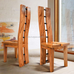 SILLA DE COMEDOR SUAR CON LÍNEAS NEGRAS - Product Image 1