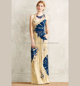 Maxi vestidos informales de aspecto expansivo para mujer, ropa de fiesta larga de rayón con bolsillos - Product Image 1