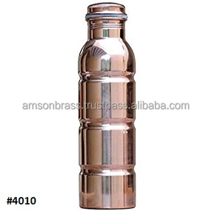 Bouteille d'eau en cuivre simple pour une bonne santé Bouteille d'eau en cuivre pur de haute qualité pour la gymnastique Yoga Workout Bouteille d'eau en cuivre - Product Image 4