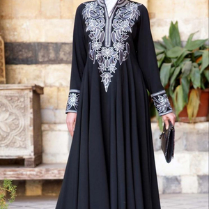 2018-2019 calidad impresionante flor bordado Jilbab Abaya - Product Image 1