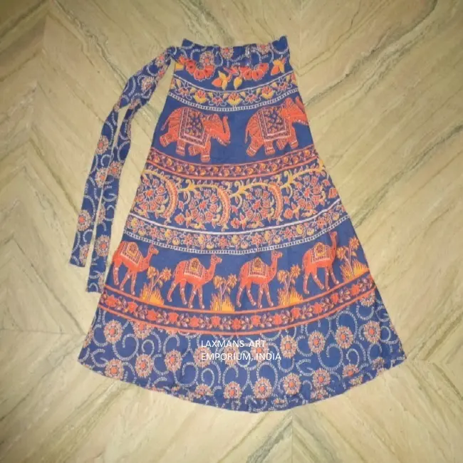 Chân Váy In Ấn Độ Chân Váy Dài In Boho Bán Sỉ Từ Ấn Độ Chân Váy Quấn Dài In Hình Voi Boho