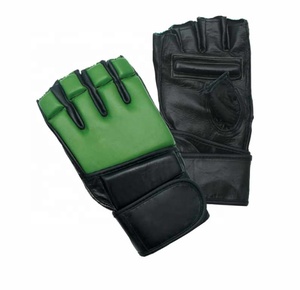 Guantes DE LUCHA personalizados de medio Dedo de alta calidad, guantes de kick boxing, medio dedo 2024, los mejores guantes de boxeo y boxeo MMA de cuero PU - Product Image 1