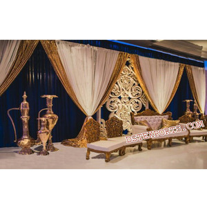 Décoration de scène de mariage musulman, décorations en cristal de scène - Product Image 1
