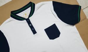 Bangladesh Garments Stocklot/Cancelación de envío/Camiseta de manga corta con cuello Ban para hombre barata hecha en fábrica con bolsillo - Product Image 4