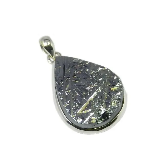 Hot Bán Thiết Kế Mới Mô Hình Lạ Mắt Đồ Trang Sức Làm Bằng Tay Mexico New Arrival 925 Sterling Silver Silicon Lê Hình Dạng Đá Quý Mặt Dây Chuyền