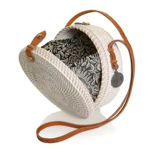 High Quality Small Rattan <b>Bag</b> Ladies Rattan <b>Clutch</b> <b>Bag</b> <b>Cheap</b> Wholesale - Product Image 1