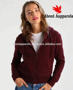 Nouvelle arrivée Sweats à capuche élégants à fermeture éclair bon marché, sweats à capuche respirants pour femmes avec impression de logo personnalisé - Product Image 6