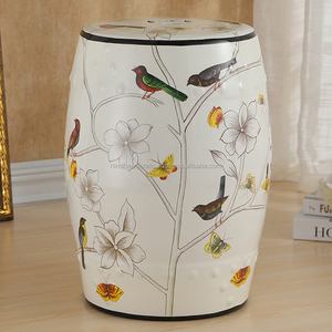 Mesa auxiliar de tambor de esmalte blanco decorativo, muebles de sala de estar de restaurante de diseño moderno con la mejor calidad