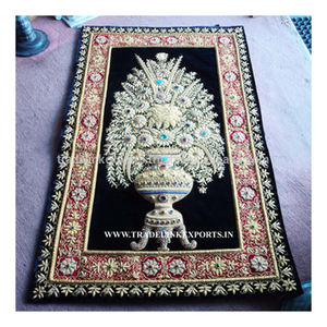 งานปักผนังงานประดิษฐ์ทำจากโลหะทำจากผ้าฝ้ายที่สามารถเคลื่อนย้ายได้งานดีไซน์แบบดั้งเดิมคุณภาพพรีเมียม - Product Image 2