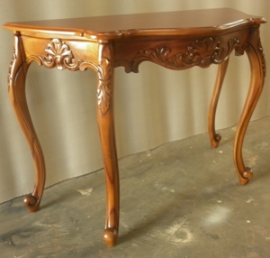 Meuble classique en acajou classique d'Indonésie - Console de style français 110D - Product Image 3