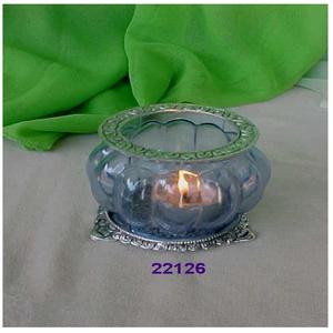 Half Crackle <b>Tea</b> <b>Light</b> Votive for Home Decoration Gift <b>Candle</b> Votive Mosaic Lamp - Product Image 2