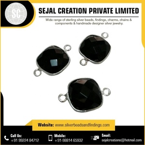 Prix de gros, lunette en argent Sterling, connecteurs de pierres précieuses, matériaux et accessoires de fabrication de bijoux de haute qualité - Product Image 4
