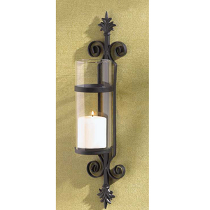 Linterna de vela de metal montada en la pared - Product Image 1