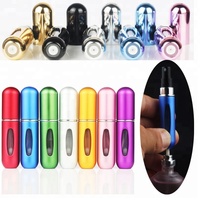 Bouteille avec Spray de parfum vide en aluminium, 5ml, pour le voyage, portable