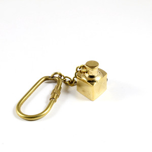 Laiton nautique vert lanterne lampe à huile Antique Imitation main porte-clés anneau par Calyron - Product Image 3