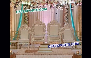 Punjabi-sillas con función de Sangeet para boda, conjunto de sillas de bollwood, Mandap de boda - Product Image 2
