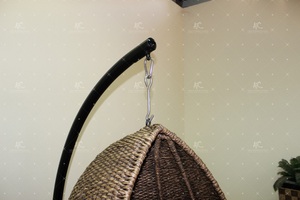 Amazing Design Natural <b>Water</b> Hyacinth Swing Chair <b>Hammock</b> for Indoor Furniture - Product Image 6