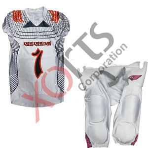 Uniformes de football américain personnalisés pour adultes, pantalons, broderie en twill, impression par sublimation, respirant, séchage rapide, taille élastique - Product Image 6